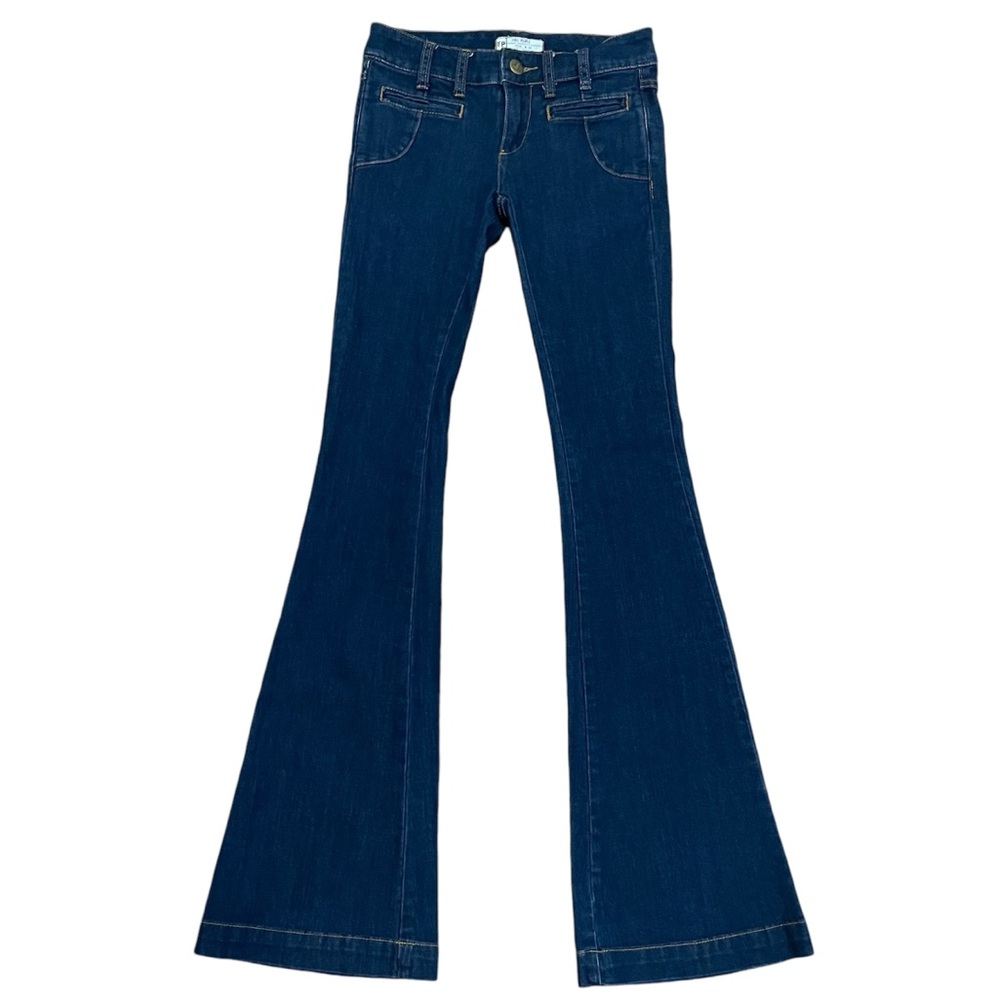 Free People Dark Blue Flare Jeans